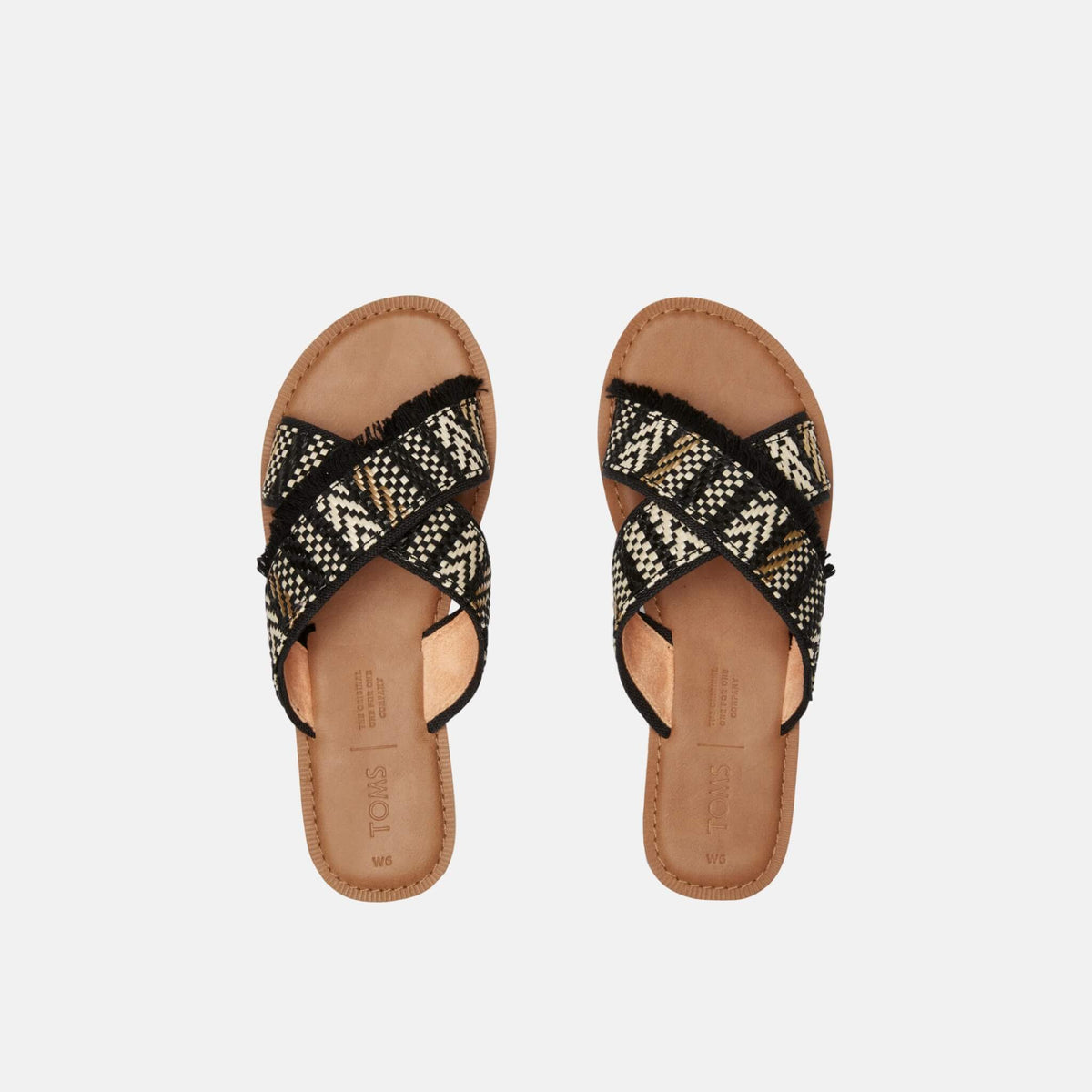 Toms Black Woven Viv Black