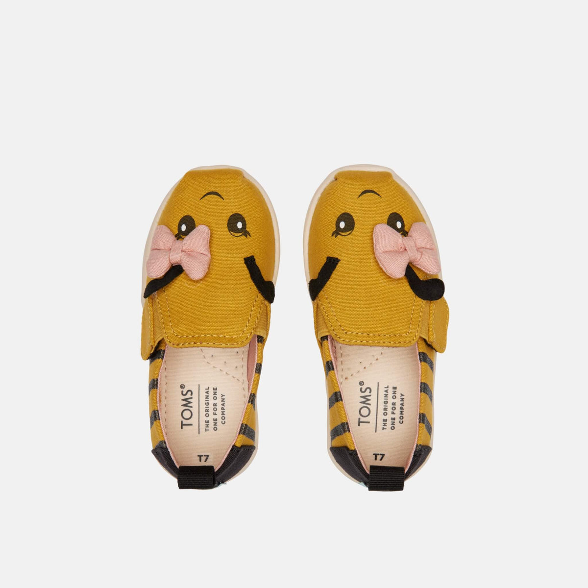 Toms Tiny Alpargata Twin Gore Yellow