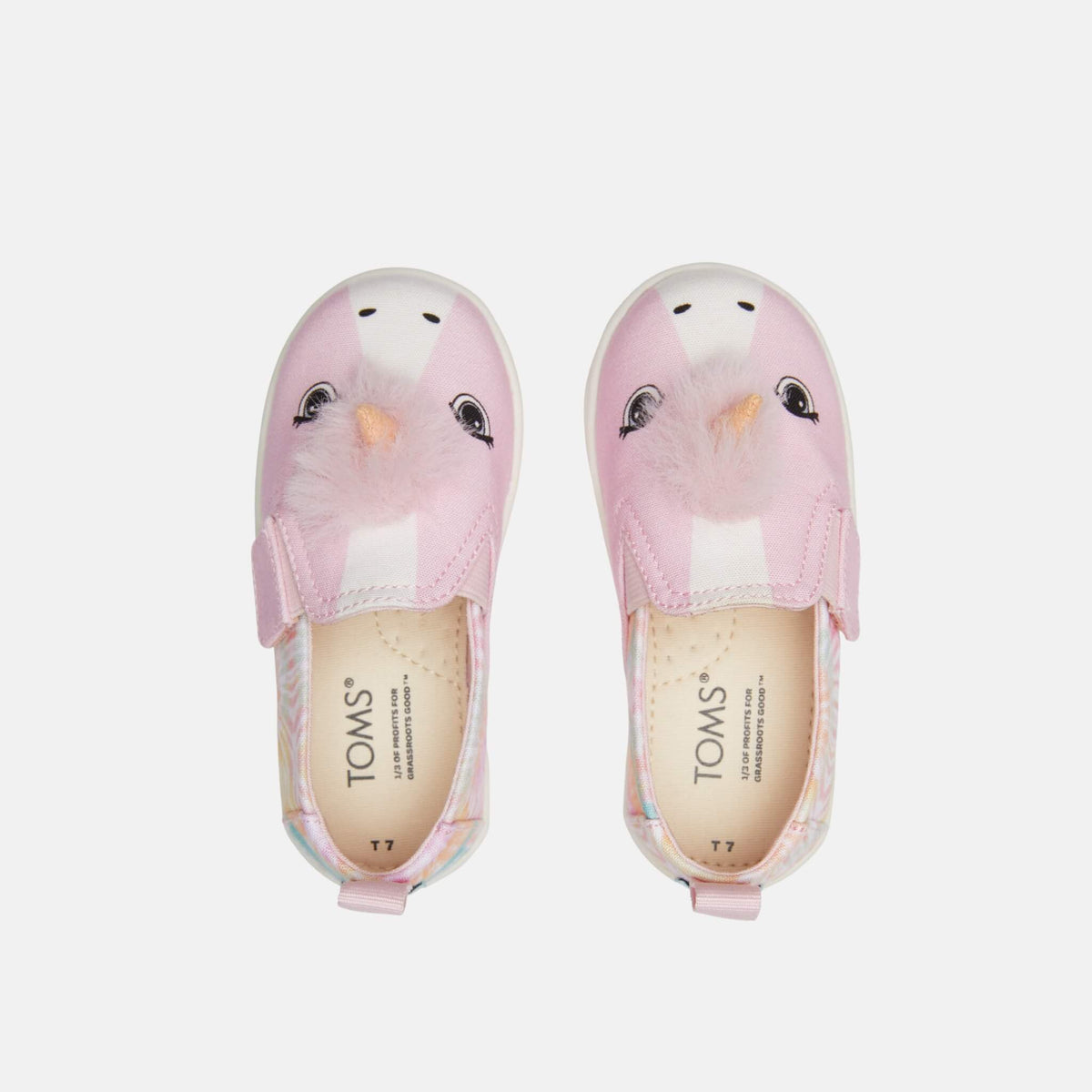 Toms Tiny Alpargata Twin Gore Pink