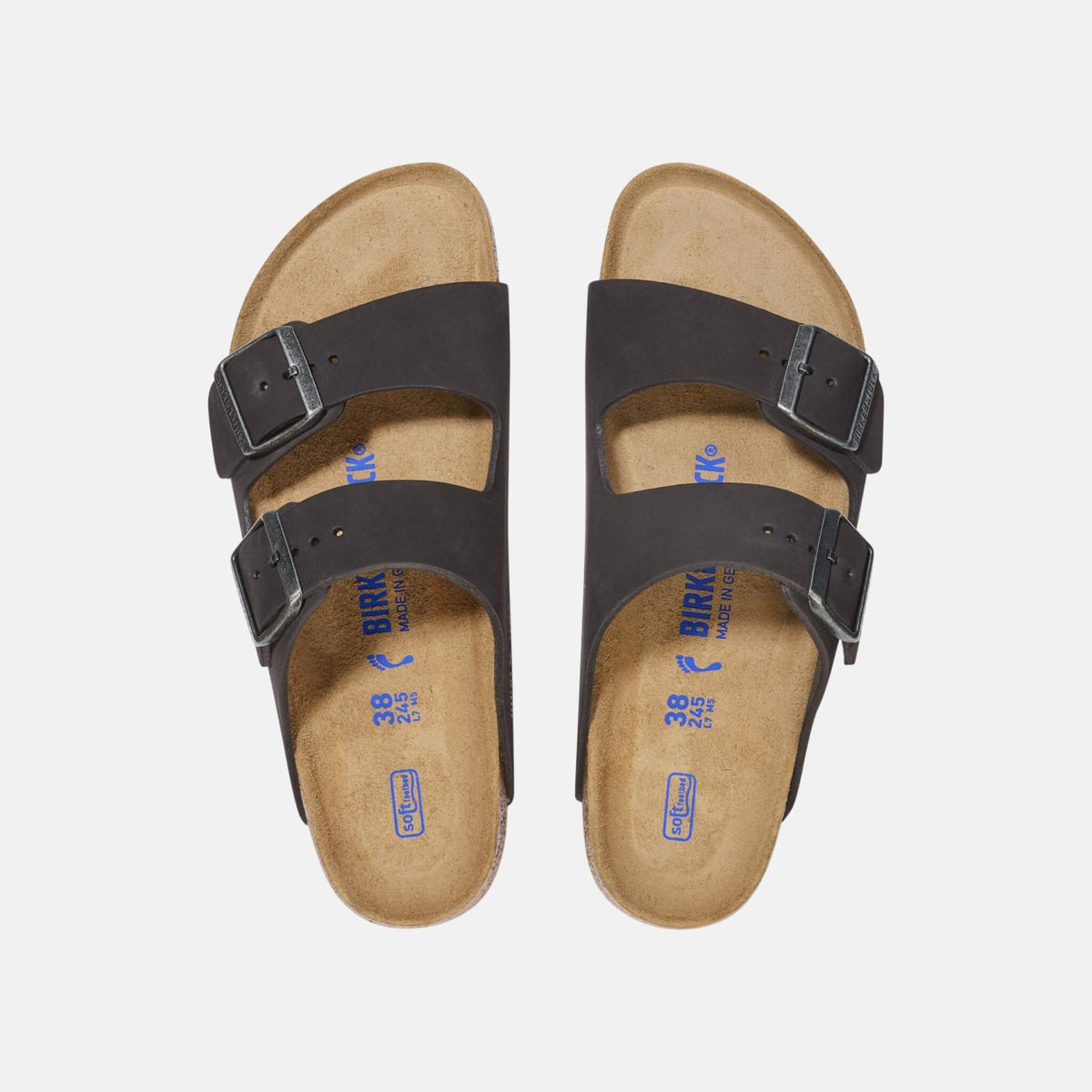 Birkenstock Arizona Soft Footbed Nubuk Leather Regular