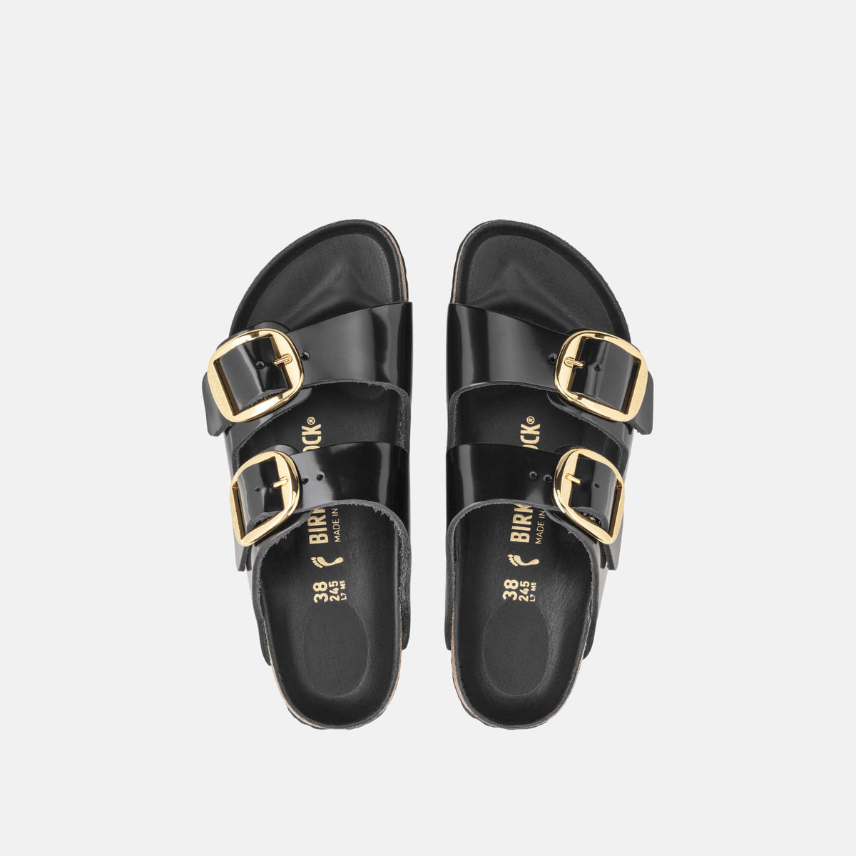 Birkenstock Arizona Big Buckle High Shine Leather Regular