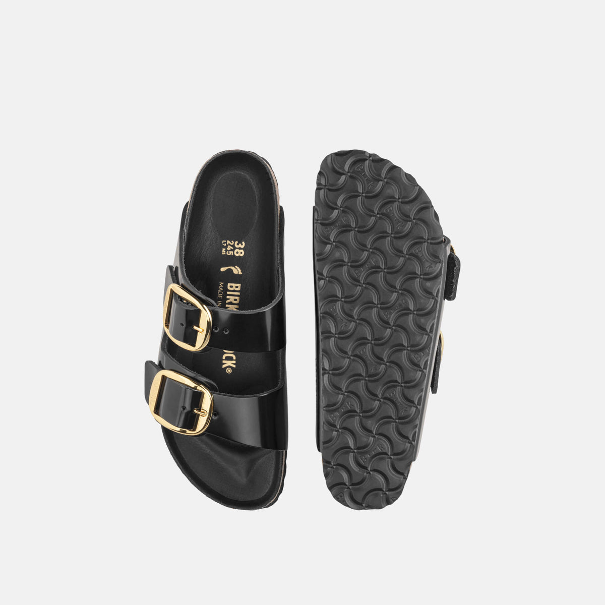Birkenstock Arizona Big Buckle High Shine Leather Regular