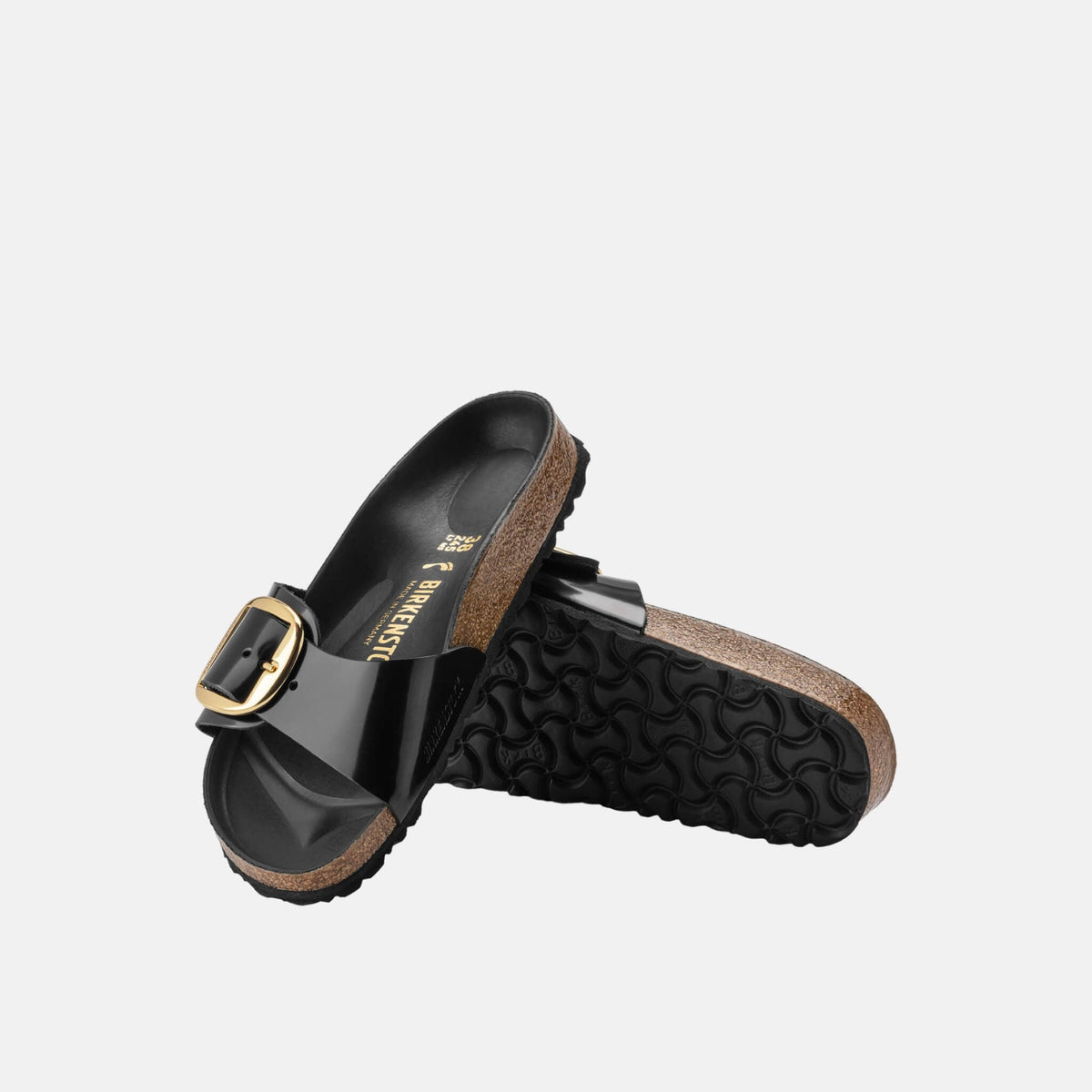 Birkenstock Madrid Big Buckle High Shine Leather Regular