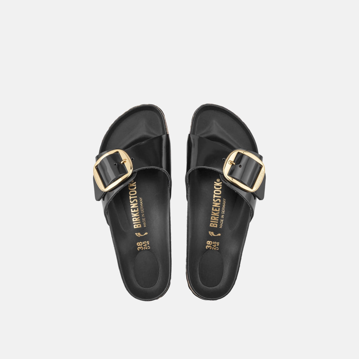 Birkenstock Madrid Big Buckle High Shine Leather Regular