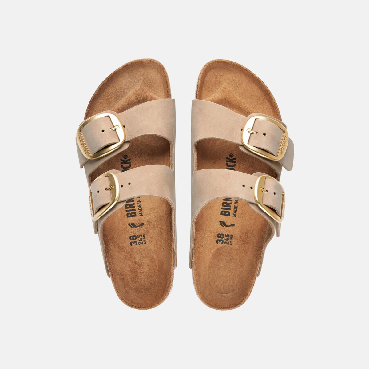 Birkenstock Arizona Big Buckle Nubuk Leather Regular