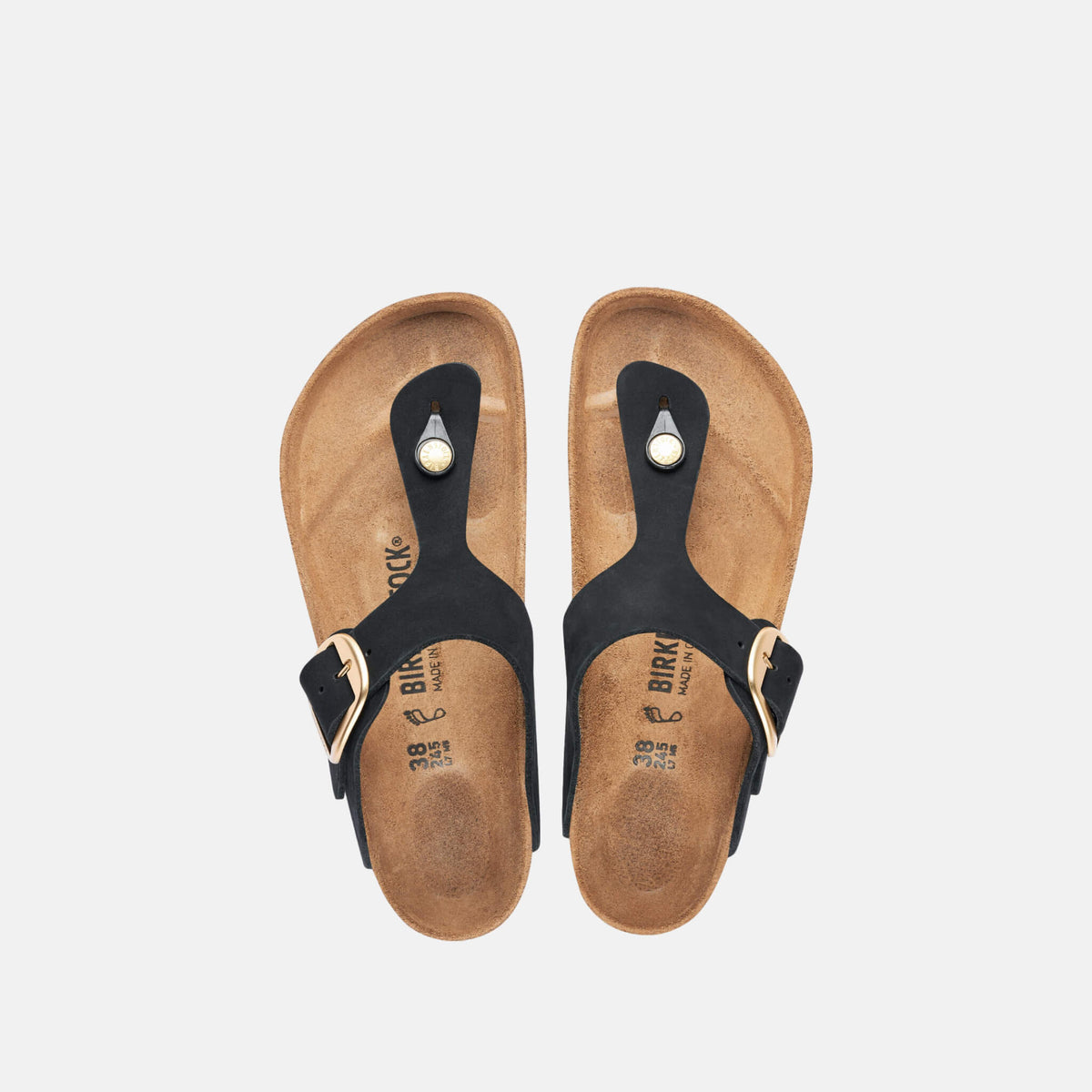 Birkenstock Gizeh Big Buckle Nubuck Leather Regular