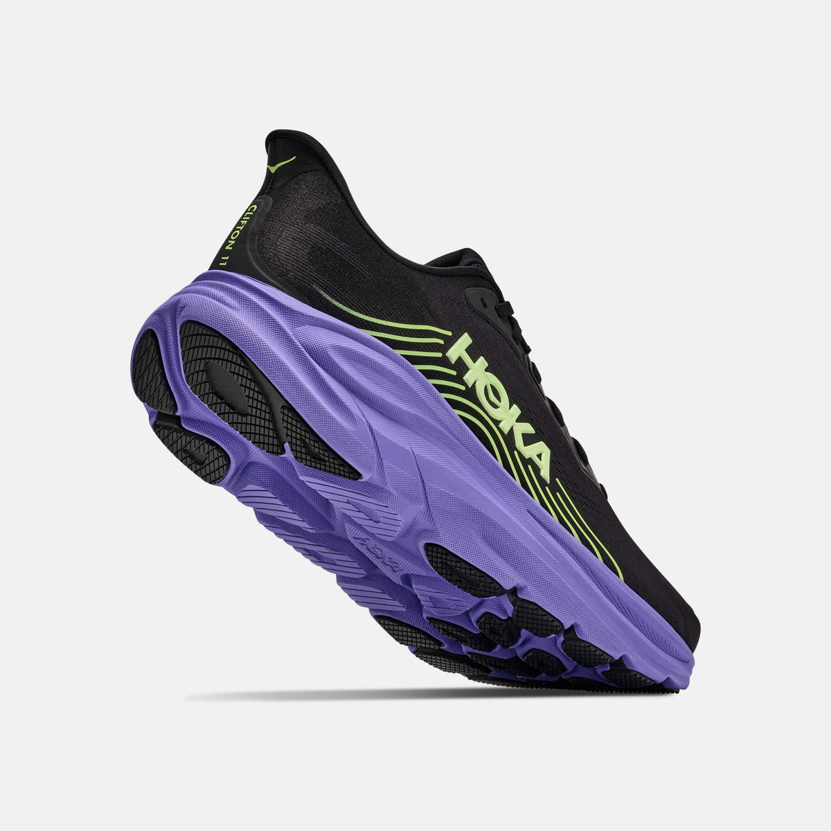Hoka Clifton 11 Black/Neon Yuzu