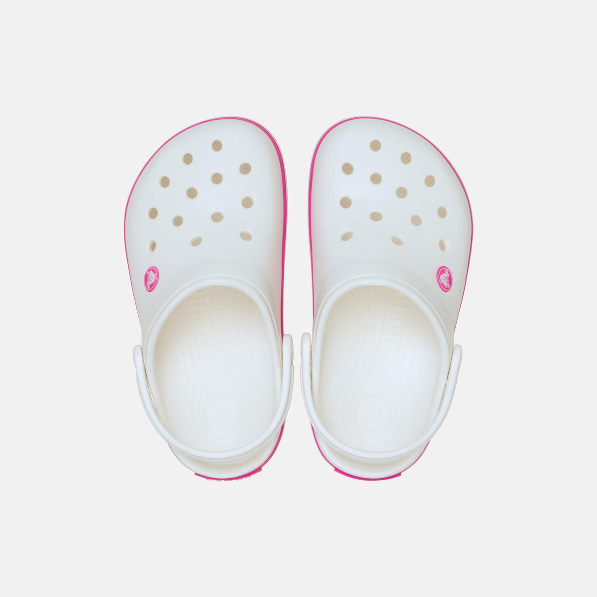 Crocs Kids Crocband Clog White/Pink Crush