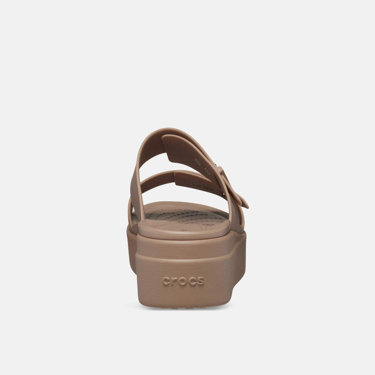Crocs Brooklyn Buckle Low Wedge Latte