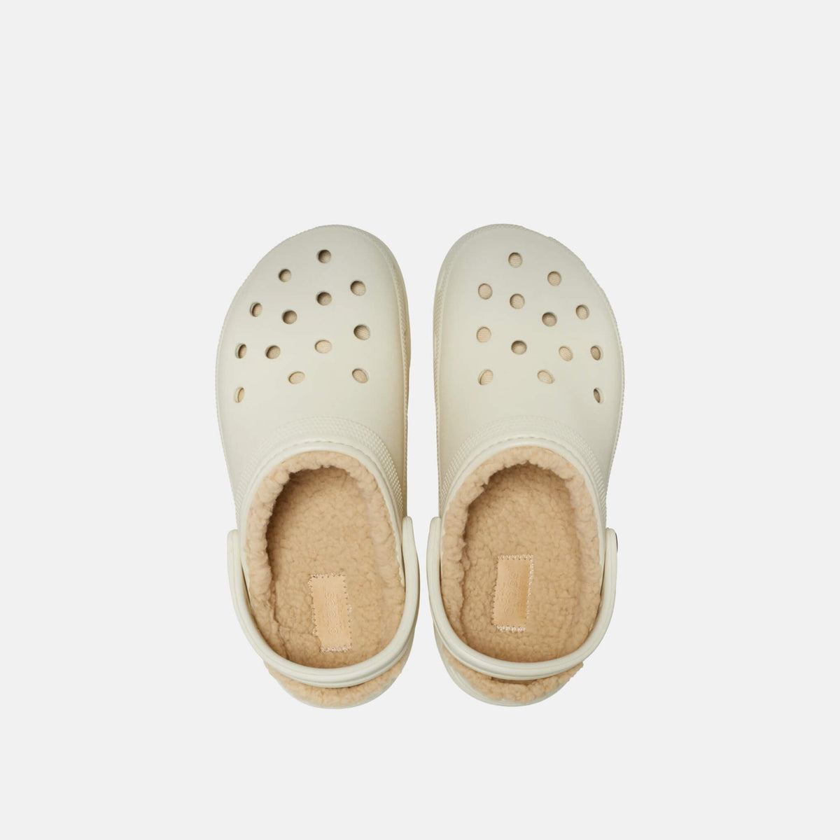 Crocs Classic Platform Lined Clog Bone