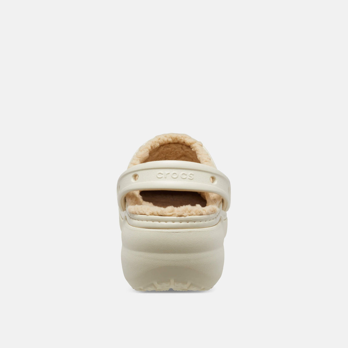 Crocs Classic Platform Lined Clog Bone