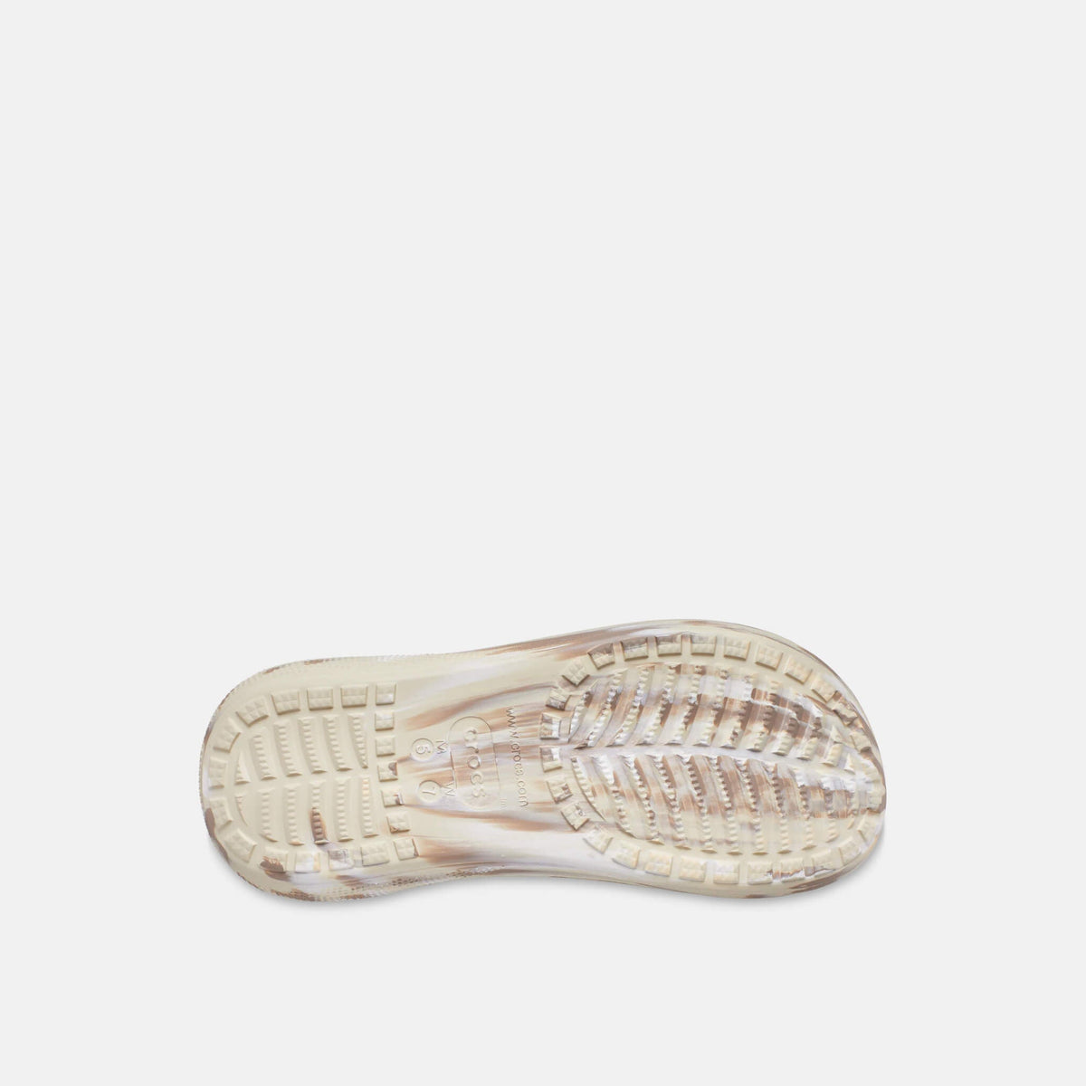 Crocs Classic Crush Marbled Sandal Bone/Multi
