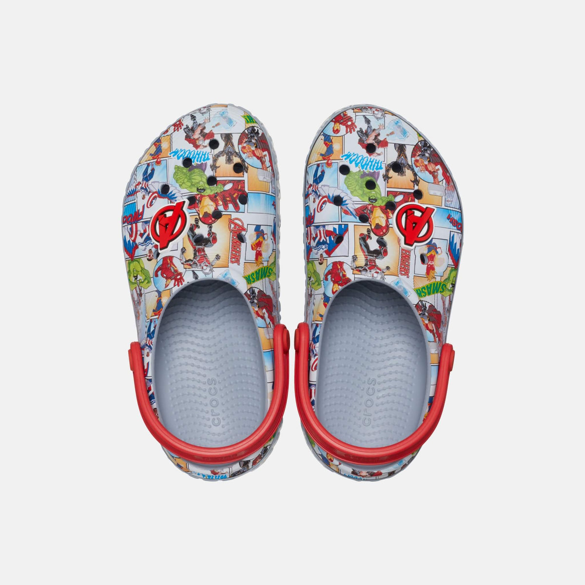 Crocs Kids Avengers Off Court Clog Blue Grey