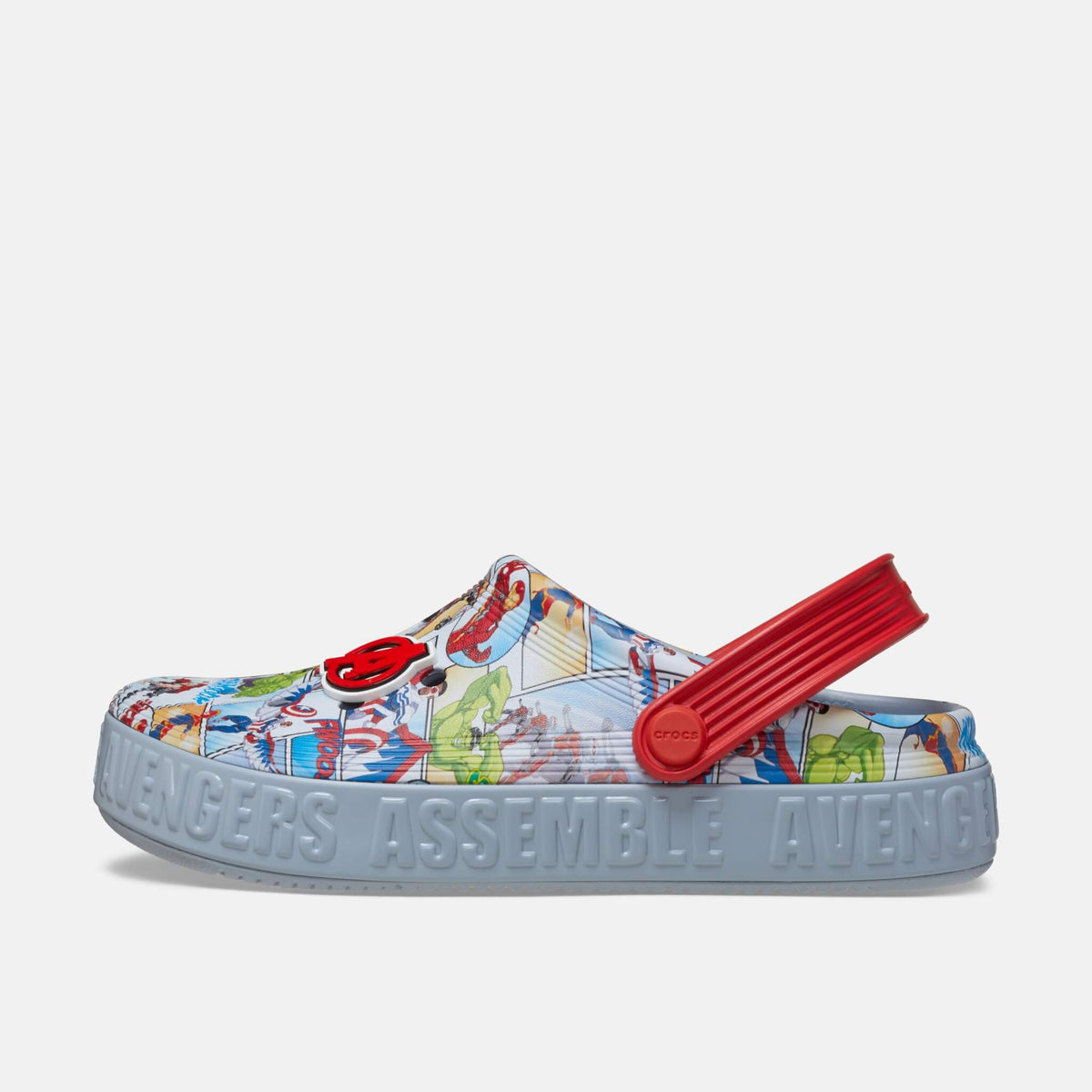 Crocs Kids Avengers Off Court Clog Blue Grey
