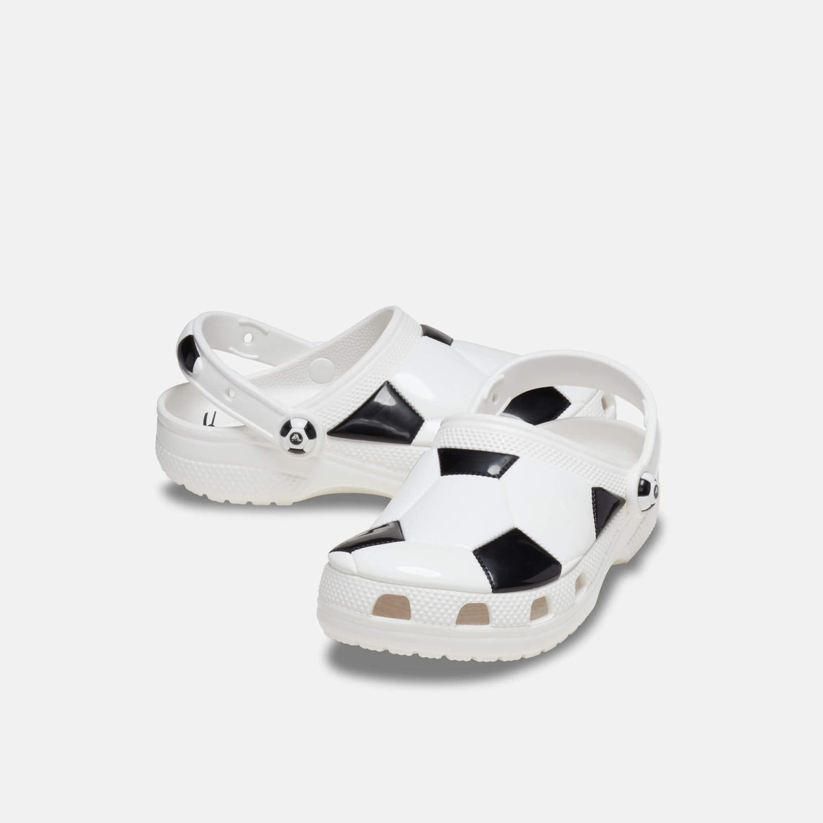 Crocs Kids Classic Soccer Ball Clog White/Black
