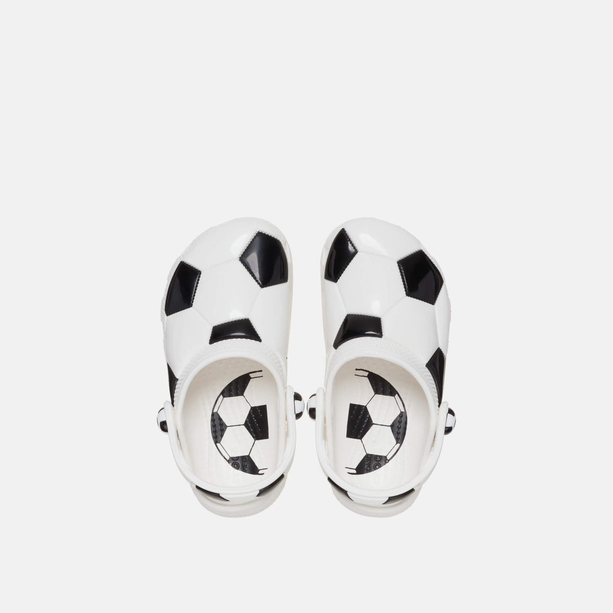Crocs Kids Classic Soccer Ball Clog White/Black