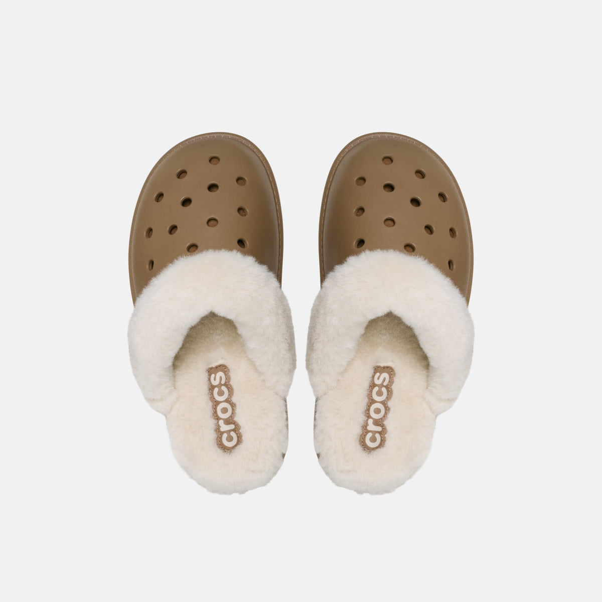 Crocs Classic Fuzz Scuff Sepia