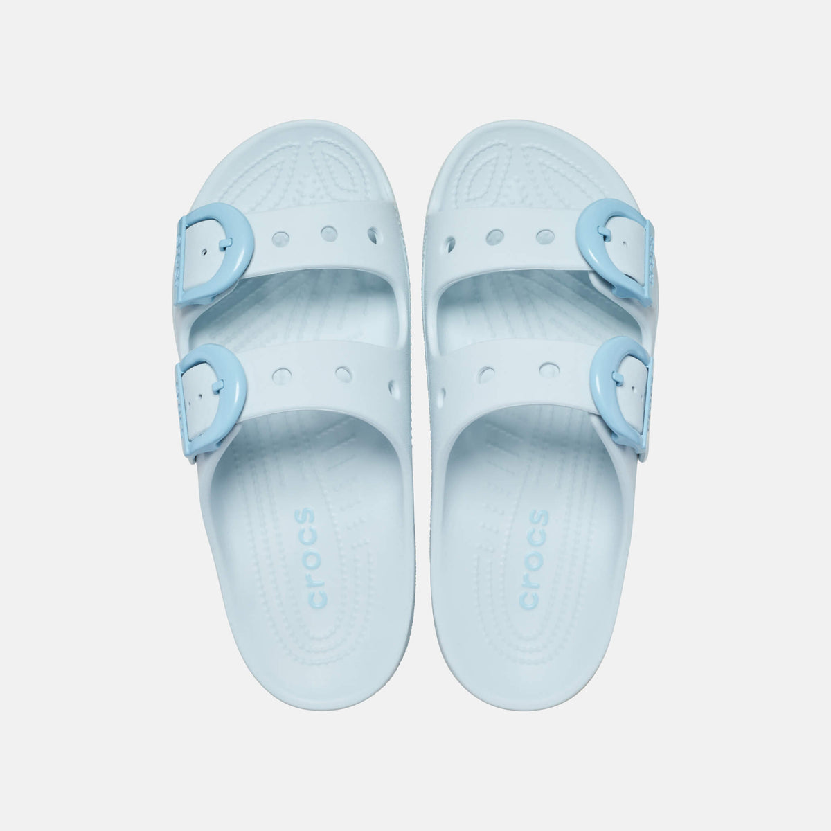 Crocs Saturday Enamel Buckle Sandal Vapor Ice
