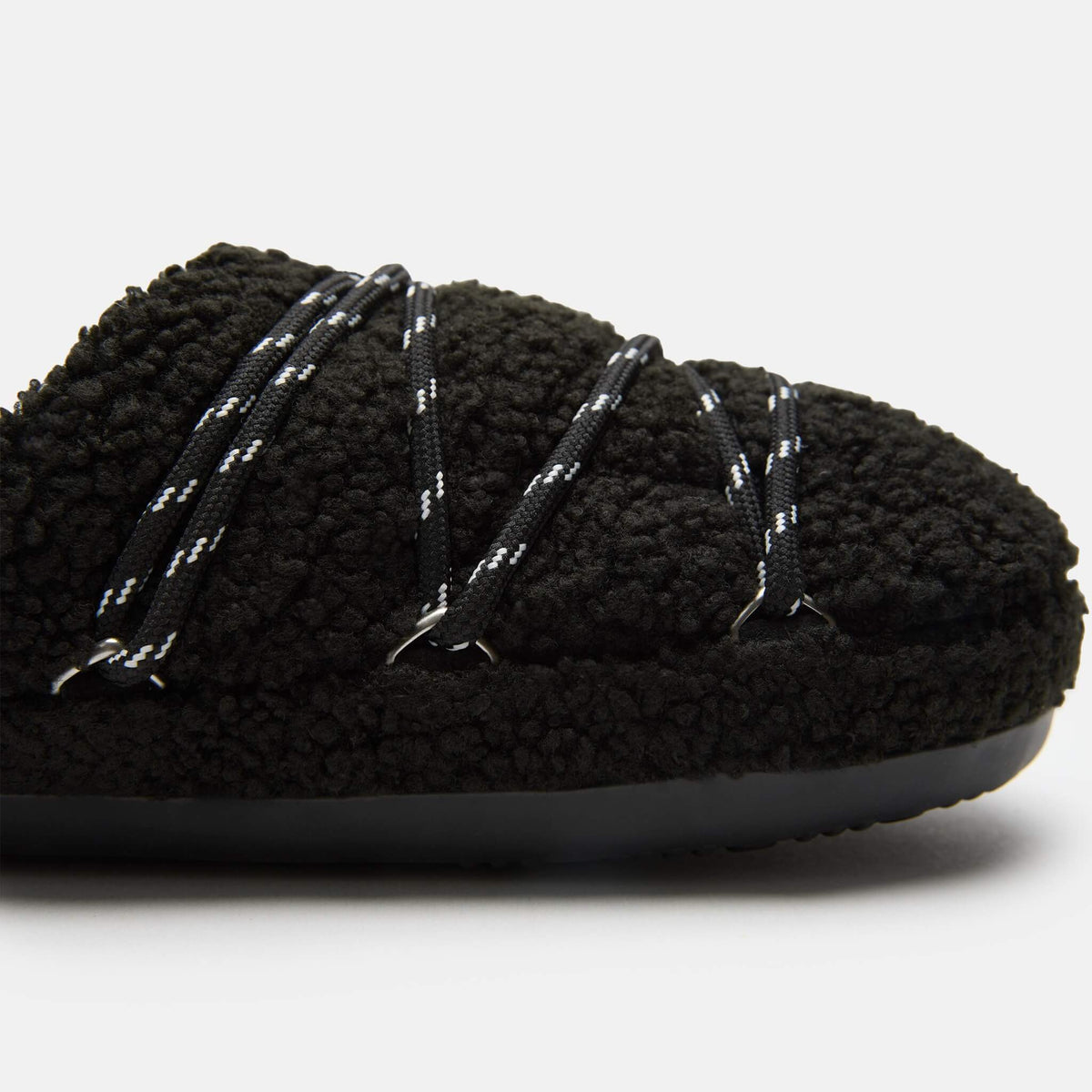Moon Boot Teddy Slipper Black
