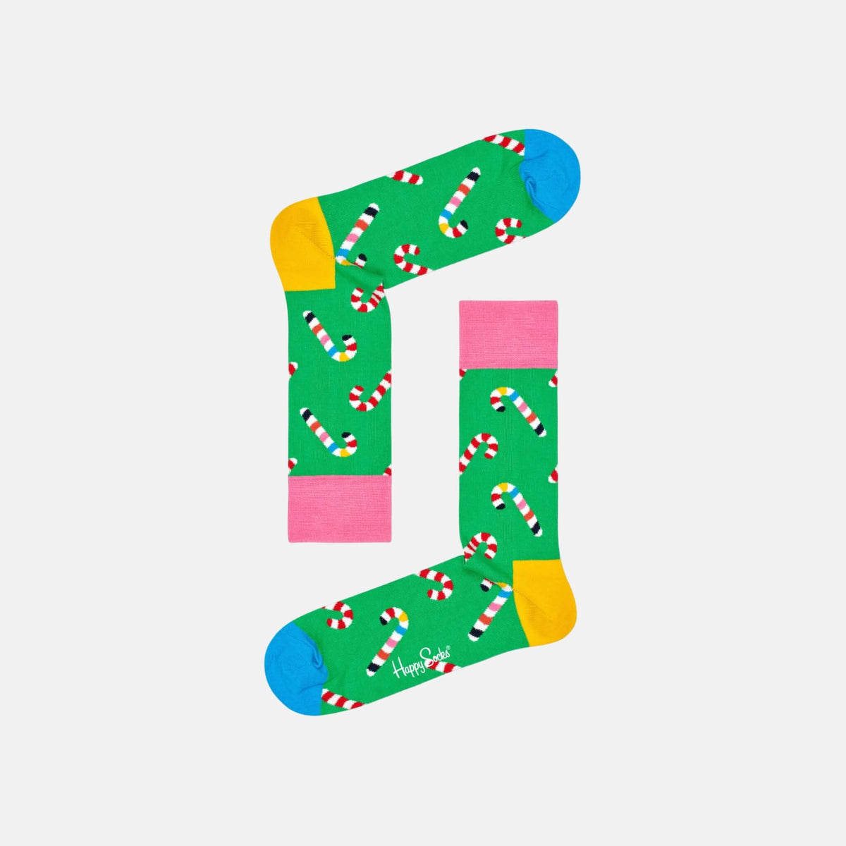 Happy Socks Candy Cane Green Sock