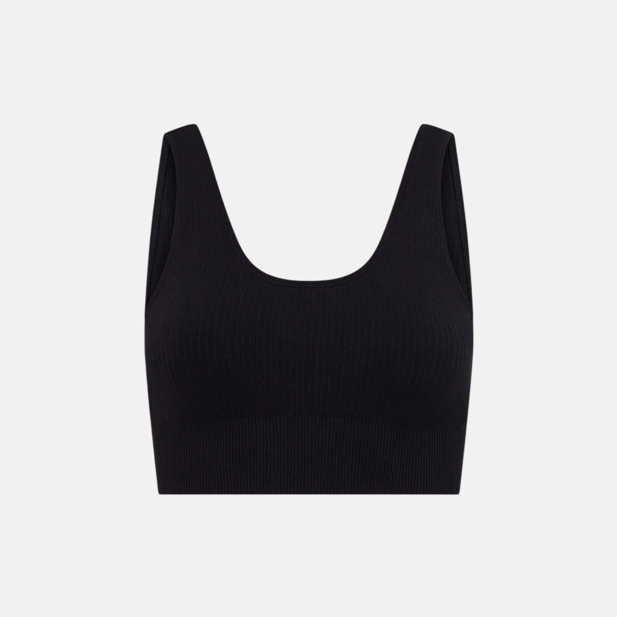 Boody Ribbed Seamless Bra Black