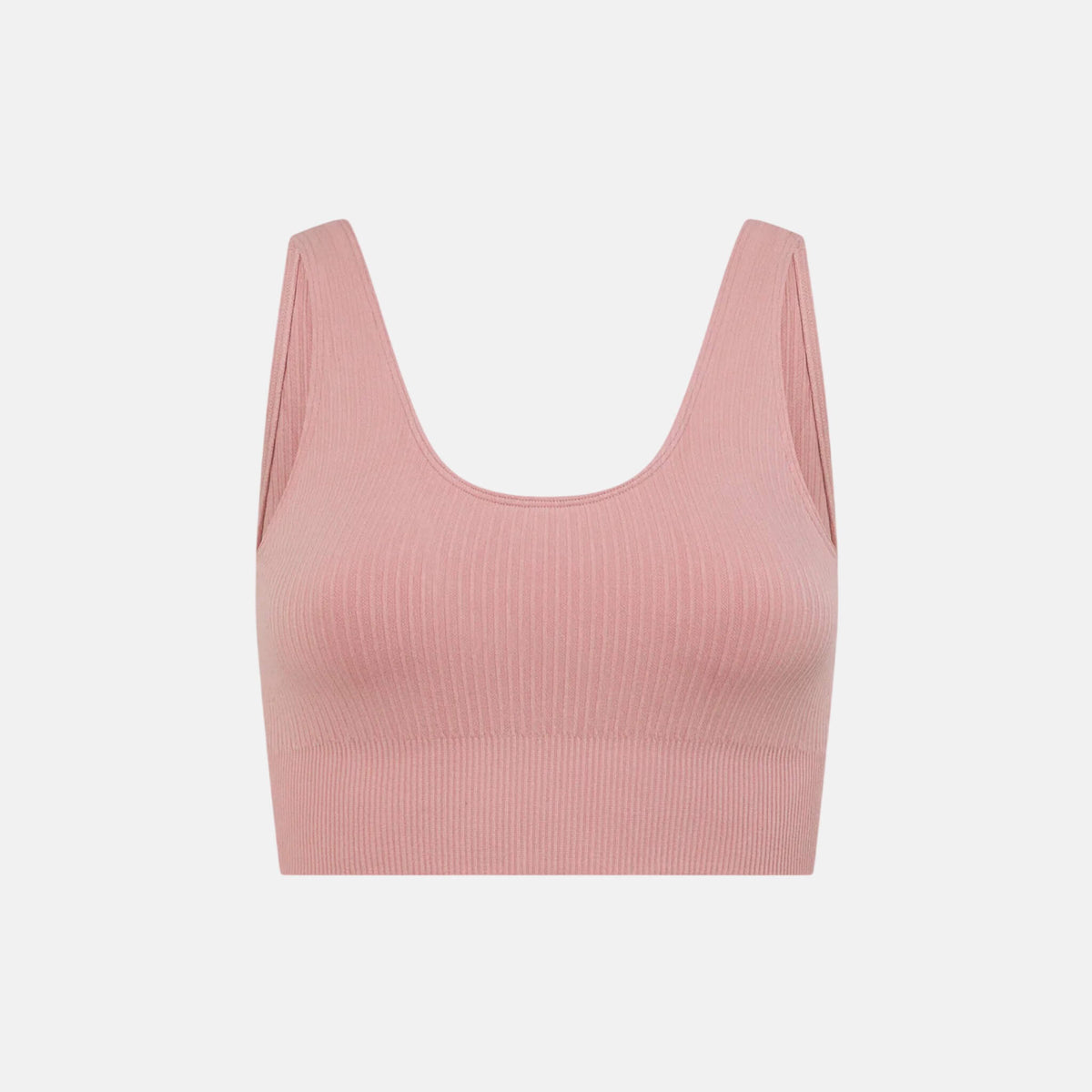 Boody Ribbed Seamless Bra Dusty Pink