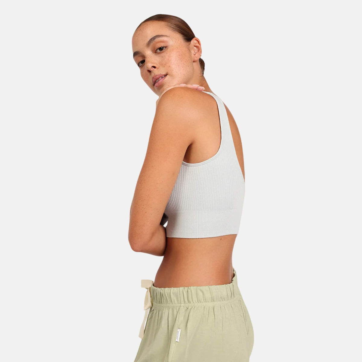 Boody Ribbed Seamless Bra Dove